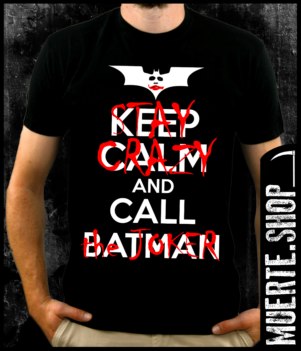 Черна тениска CALL THE JOKER Черна тениска CALL THE JOKER
